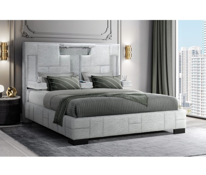 Oscar Upholstered Platform Bed - King